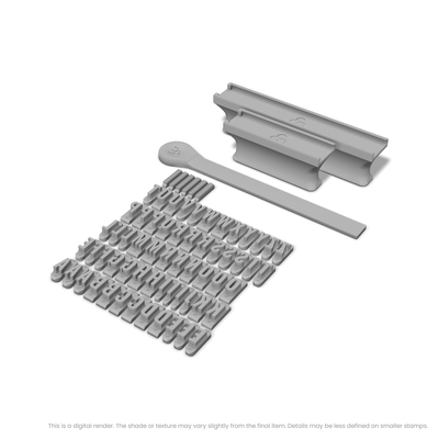 Oswald | Font Rail Stamp Sets | Letters, Numbers, and Symbols - Ceramind® Tools
