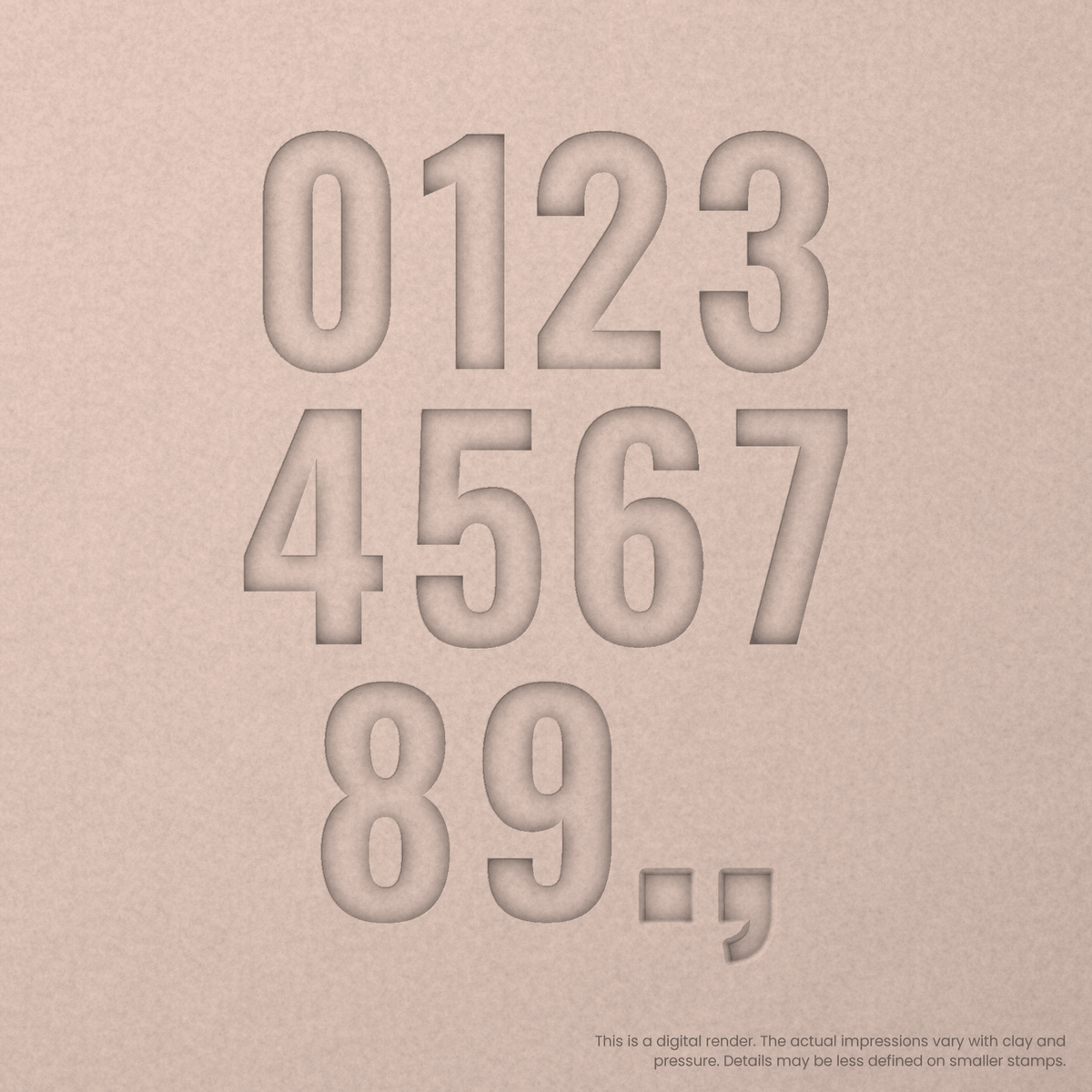 Oswald | Font Rail Stamp Sets | Letters, Numbers, and Symbols - Ceramind® Tools