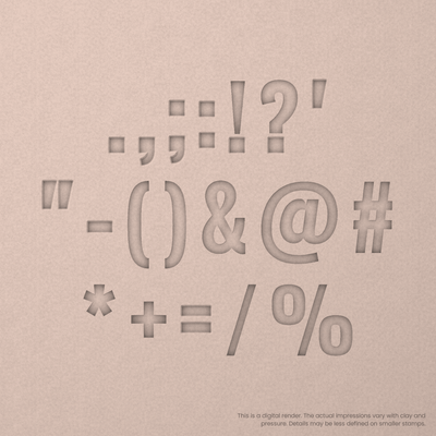 Oswald | Font Rail Stamp Sets | Letters, Numbers, and Symbols - Ceramind® Tools