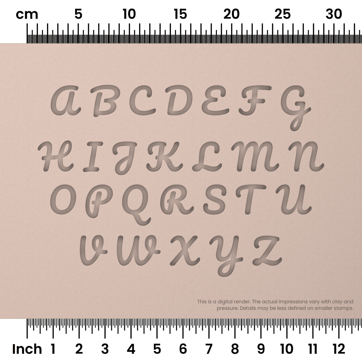 Pacifico | All Caps | Alphabet Stamp Sets - Ceramind® Tools