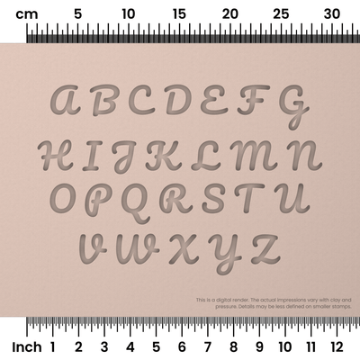 Pacifico | All Caps | Alphabet Stamp Sets - Ceramind® Tools