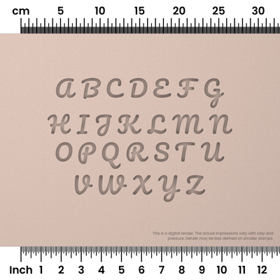 Pacifico | All Caps | Alphabet Stamp Sets - Ceramind® Tools