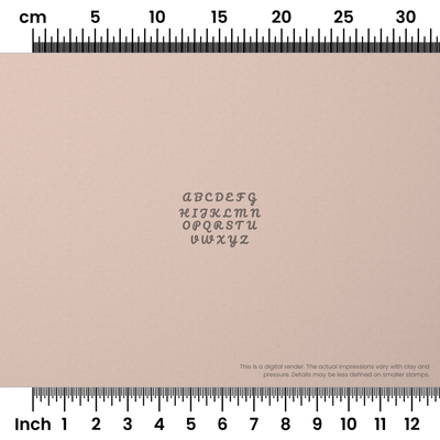 Pacifico | All Caps | Alphabet Stamp Sets - Ceramind® Tools