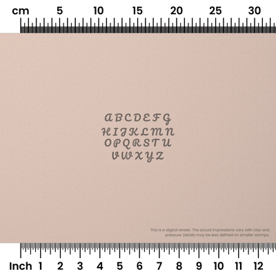 Pacifico | All Caps | Alphabet Stamp Sets - Ceramind® Tools