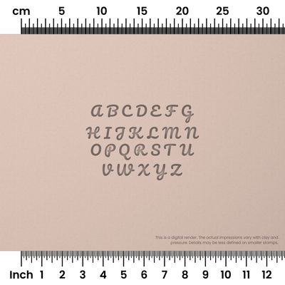 Pacifico | All Caps | Alphabet Stamp Sets - Ceramind® Tools