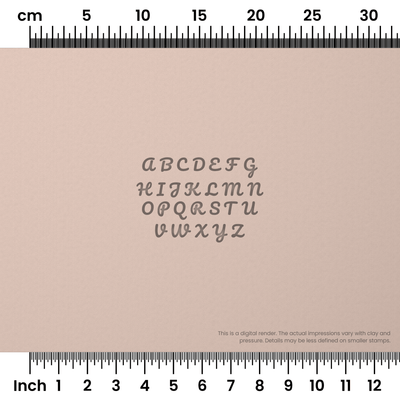 Pacifico | All Caps | Alphabet Stamp Sets - Ceramind® Tools