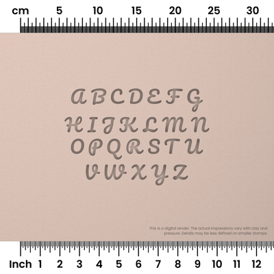 Pacifico | All Caps | Alphabet Stamp Sets - Ceramind® Tools