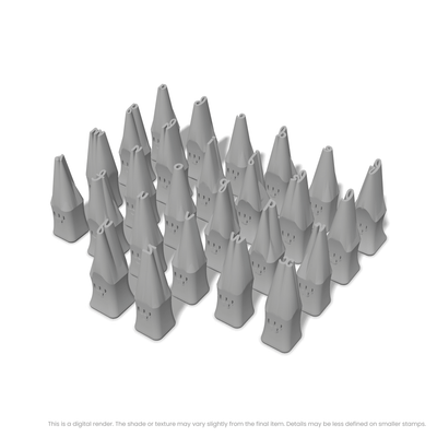 Pacifico | Lowercase | Alphabet Stamp Sets - Ceramind® Tools