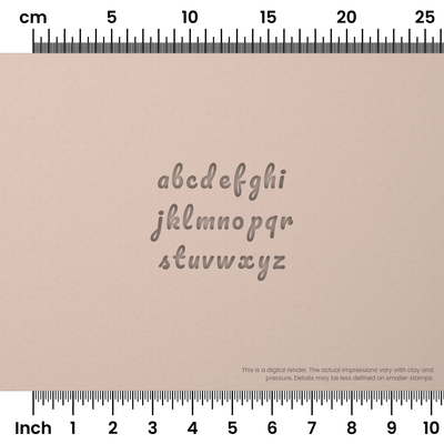 Pacifico | Lowercase | Alphabet Stamp Sets - Ceramind® Tools