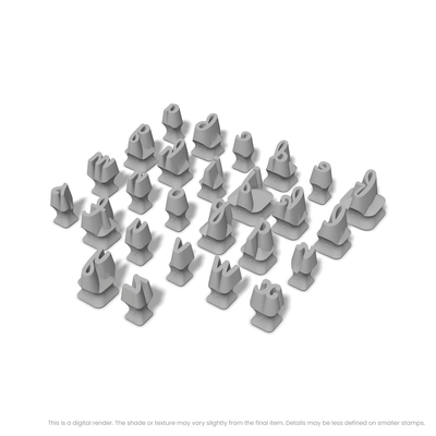 Pacifico | Lowercase | Alphabet Stamp Sets - Ceramind® Tools