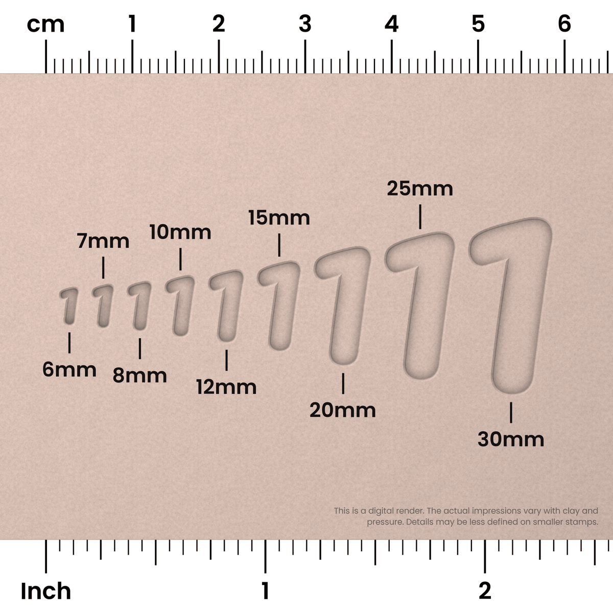Pacifico | Number Stamp Sets - Ceramind® Tools