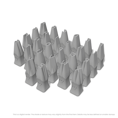 Patrick Hand | All Caps | Alphabet Stamp Sets - Ceramind® Tools