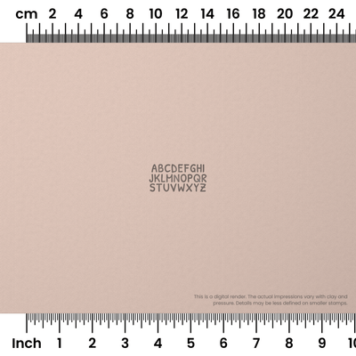 Patrick Hand | All Caps | Alphabet Stamp Sets - Ceramind® Tools