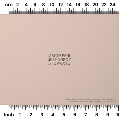 Patrick Hand | All Caps | Alphabet Stamp Sets - Ceramind® Tools