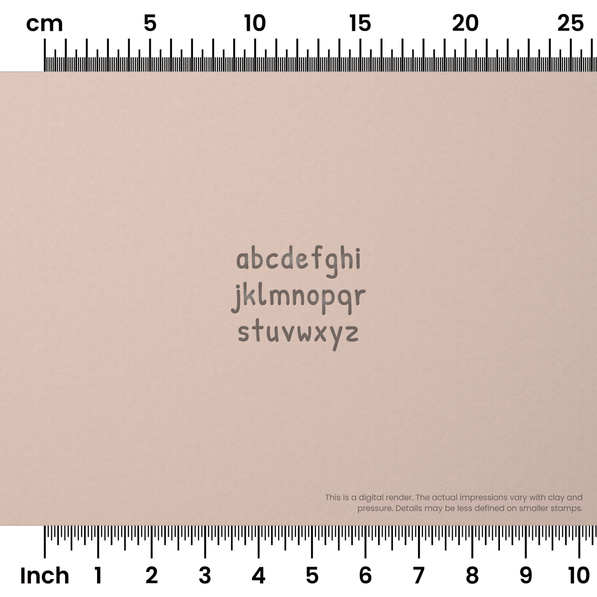 Patrick Hand | Lowercase | Alphabet Stamp Sets - Ceramind® Tools