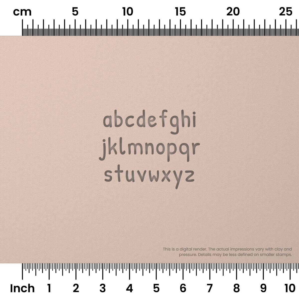 Patrick Hand | Lowercase | Alphabet Stamp Sets - Ceramind® Tools