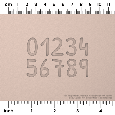 Patrick Hand | Number Stamp Sets - Ceramind® Tools