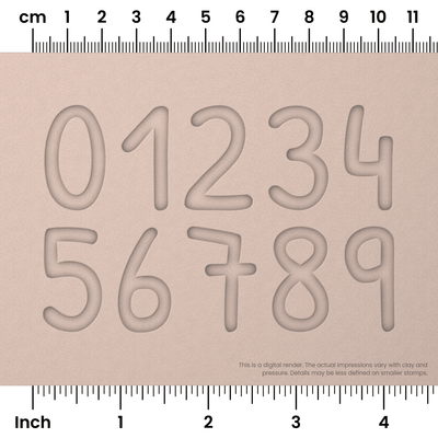 Patrick Hand | Number Stamp Sets - Ceramind® Tools