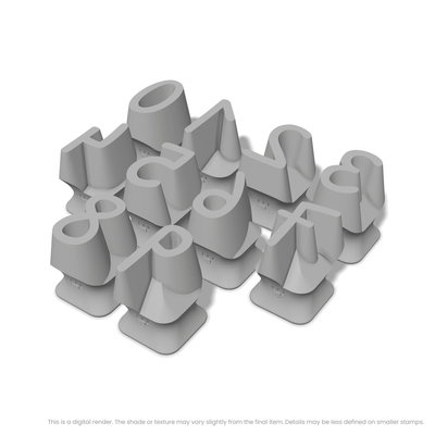 Patrick Hand | Number Stamp Sets - Ceramind® Tools