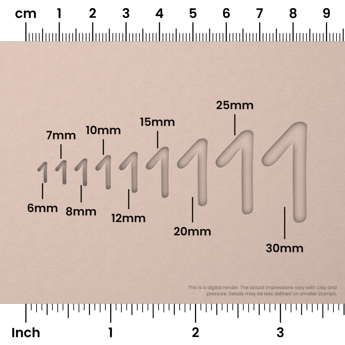 Patrick Hand | Number Stamp Sets - Ceramind® Tools