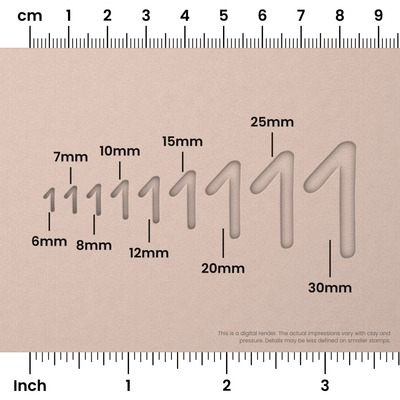 Patrick Hand | Number Stamp Sets - Ceramind® Tools
