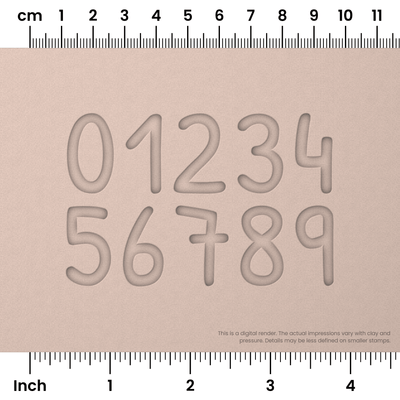 Patrick Hand | Number Stamp Sets - Ceramind® Tools