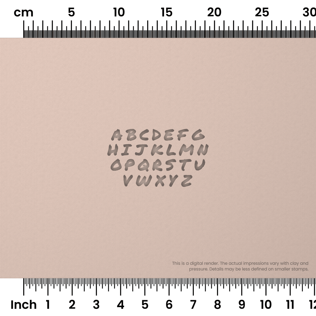 Permanent Marker | All Caps | Alphabet Stamp Sets - Ceramind® Tools