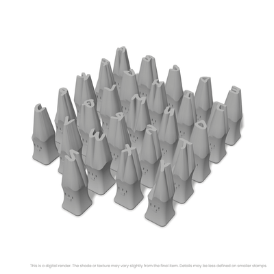 Permanent Marker | All Caps | Alphabet Stamp Sets - Ceramind® Tools