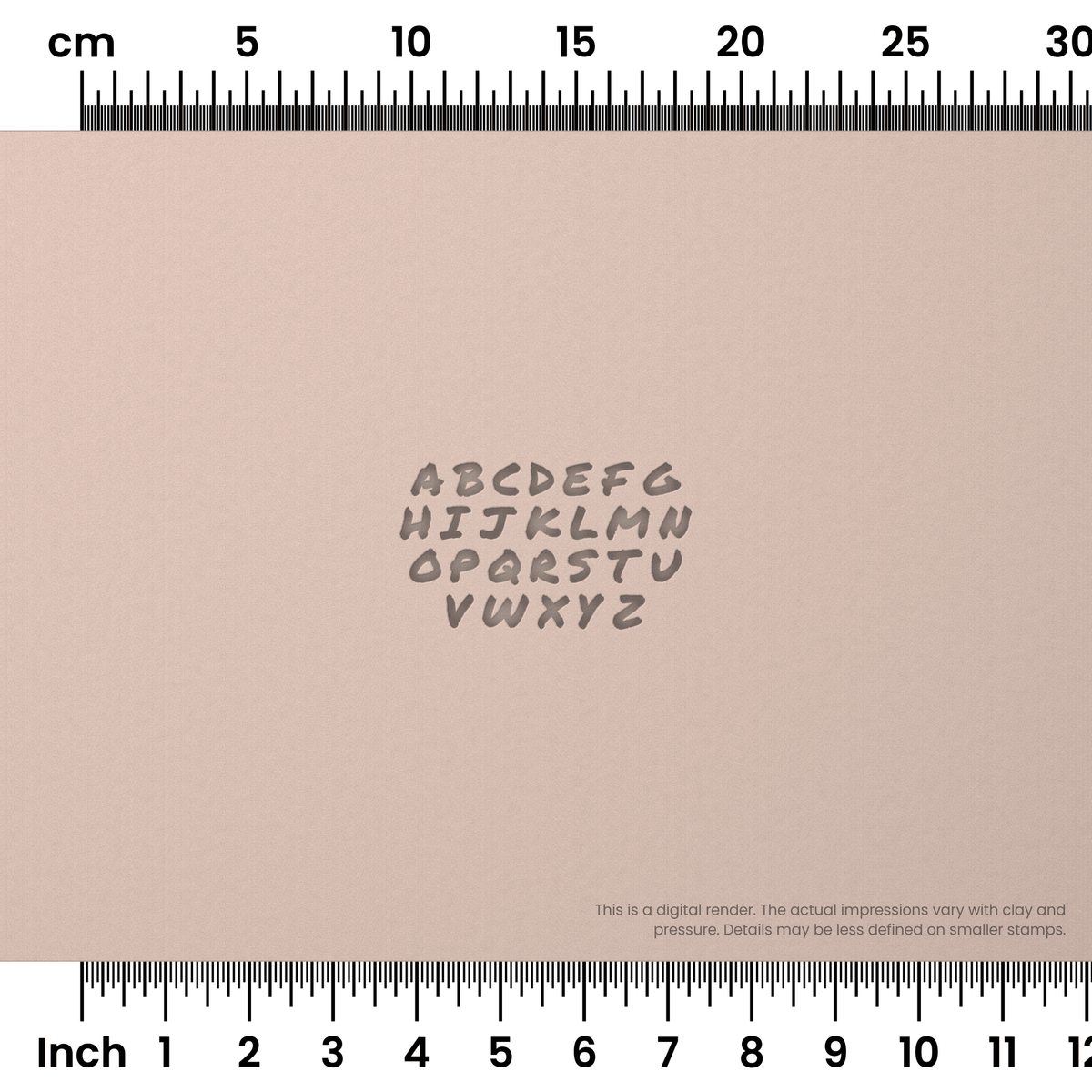 Permanent Marker | All Caps | Alphabet Stamp Sets - Ceramind® Tools