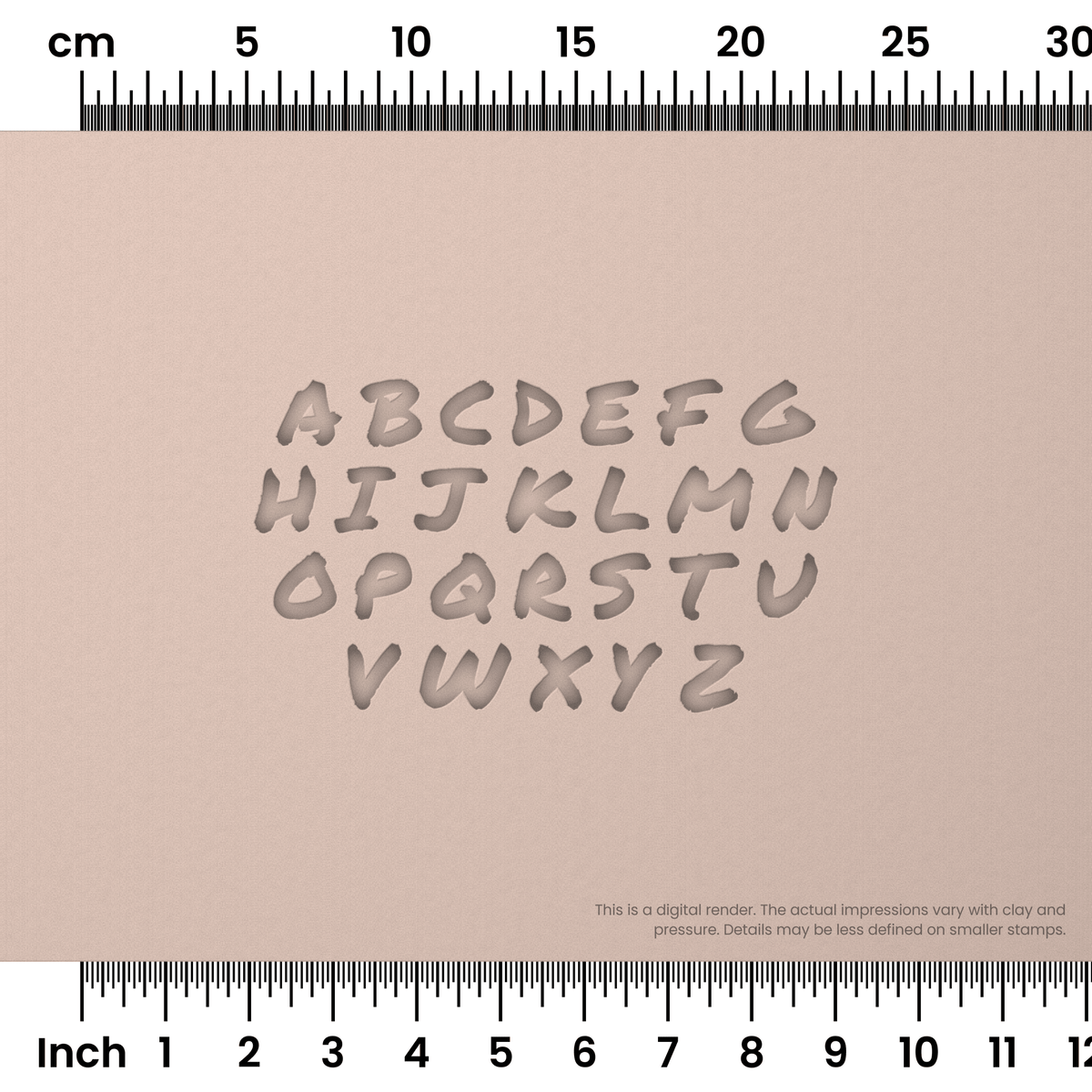 Permanent Marker | All Caps | Alphabet Stamp Sets - Ceramind® Tools