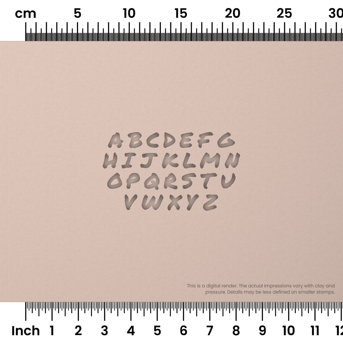 Permanent Marker | All Caps | Alphabet Stamp Sets - Ceramind® Tools