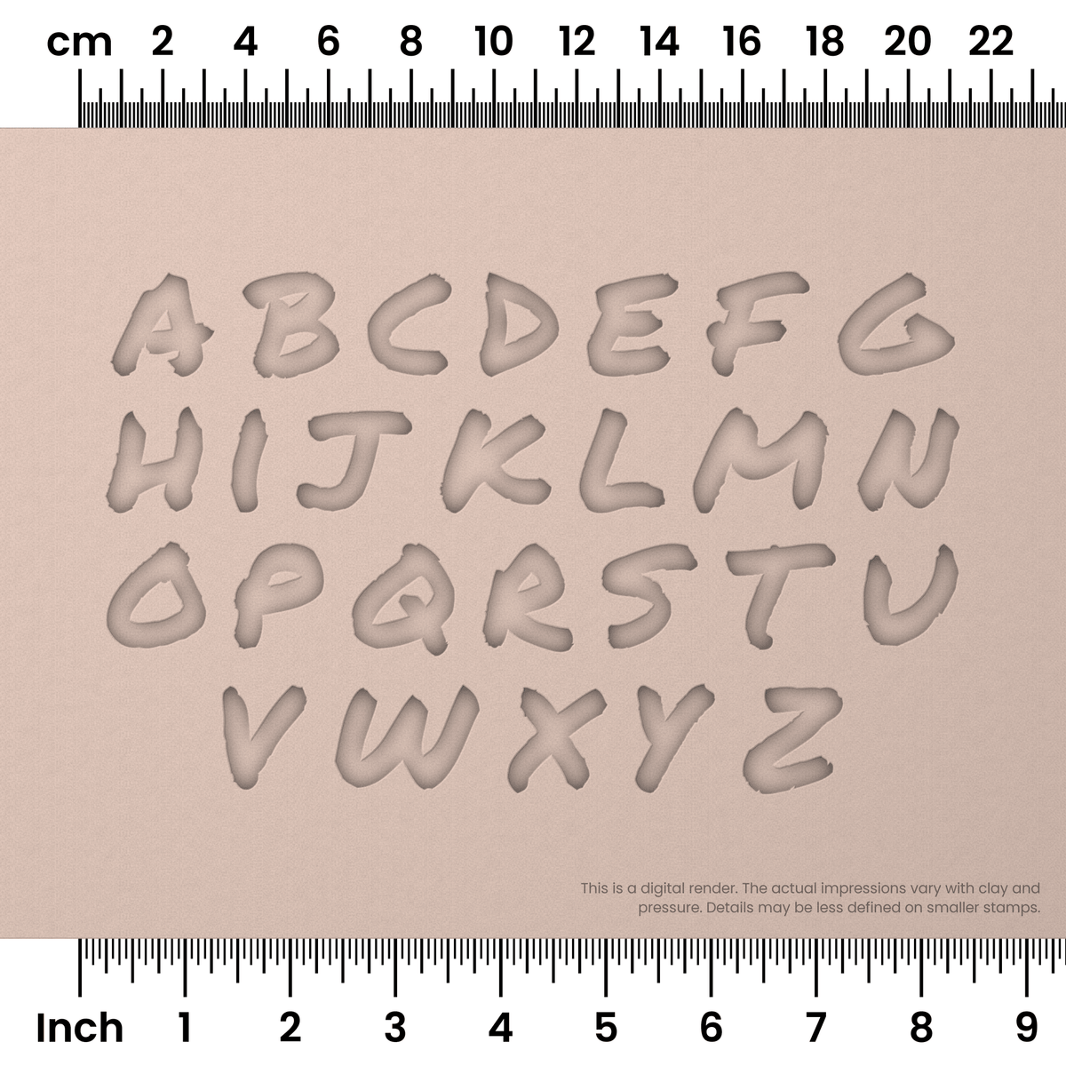 Permanent Marker | Lowercase | Alphabet Stamp Sets - Ceramind® Tools