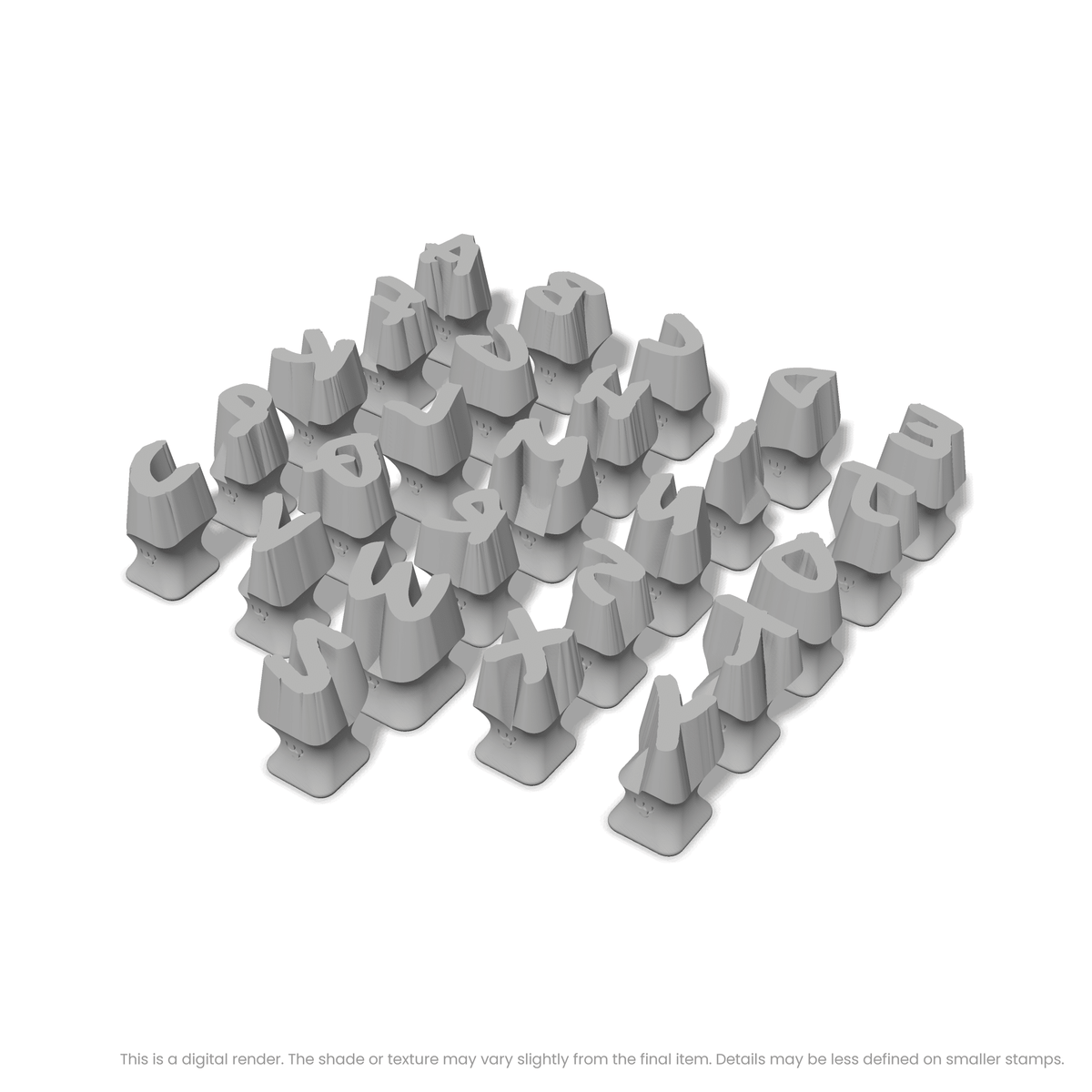Permanent Marker | Lowercase | Alphabet Stamp Sets - Ceramind® Tools