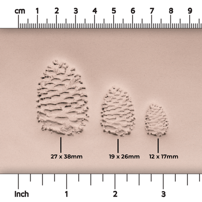 Pinecone Stamp - Photo Textured - Style 1 - Ceramind® Tools