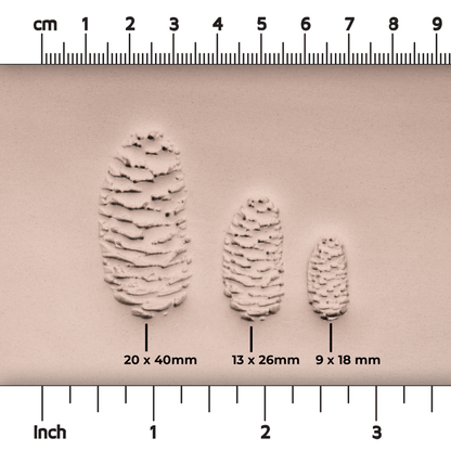 Pinecone Stamp - Photo Textured - Style 2 - Ceramind® Tools