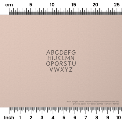 Playpen Sans | All Caps | Alphabet Stamp Sets - Ceramind® Tools