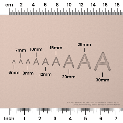 Playpen Sans | All Caps | Alphabet Stamp Sets - Ceramind® Tools
