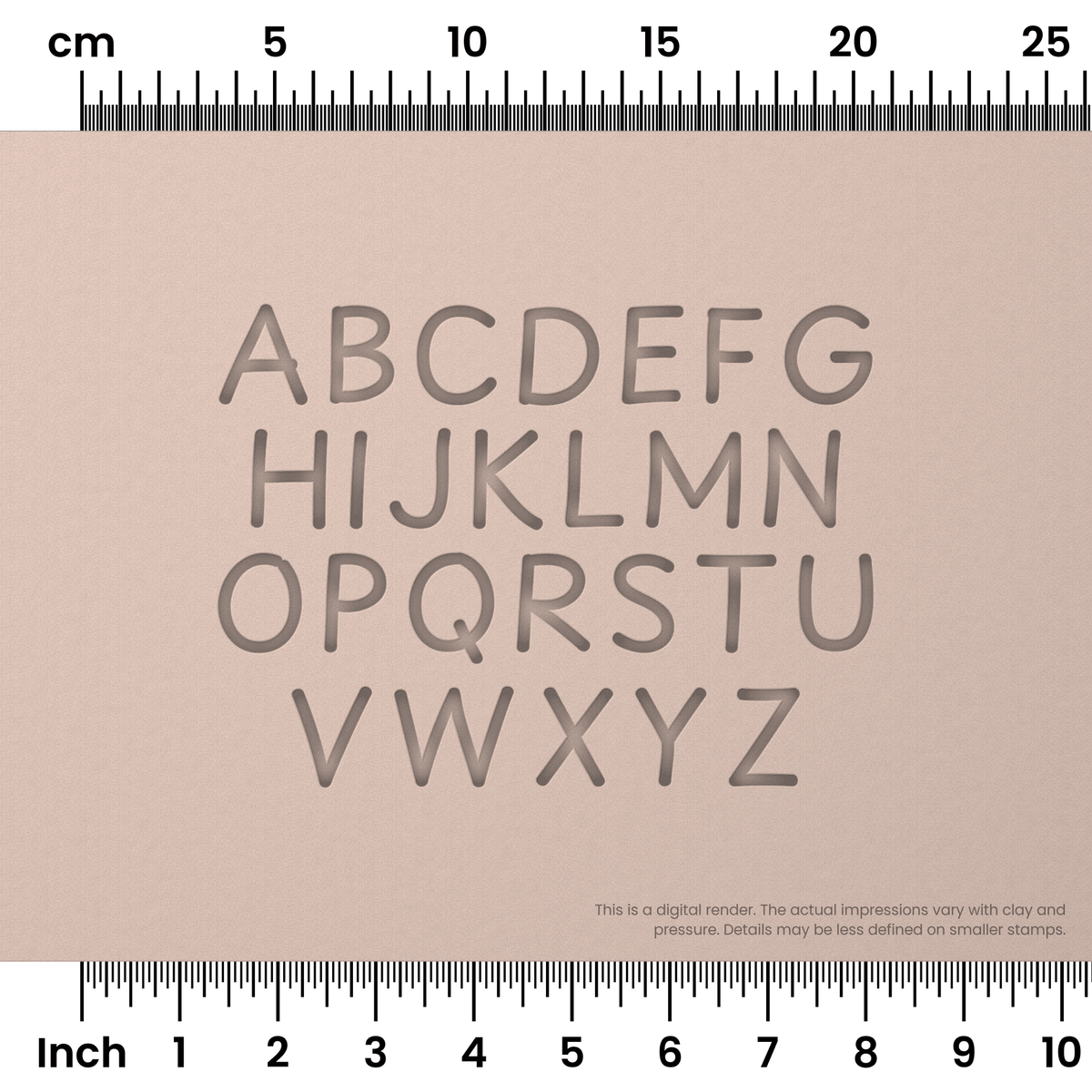 Playpen Sans | All Caps | Alphabet Stamp Sets - Ceramind® Tools
