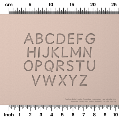 Playpen Sans | All Caps | Alphabet Stamp Sets - Ceramind® Tools