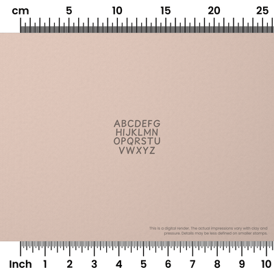 Playpen Sans | All Caps | Alphabet Stamp Sets - Ceramind® Tools