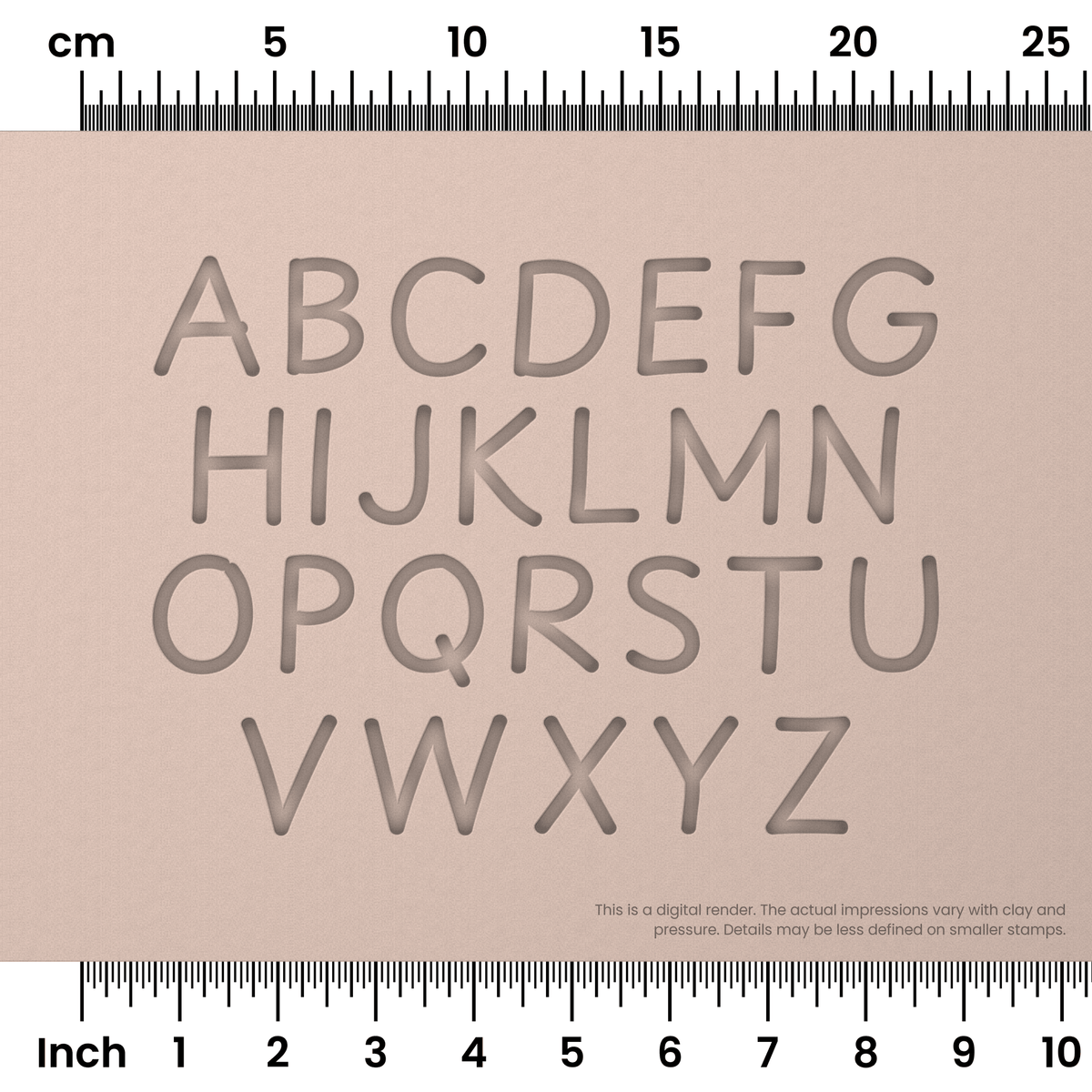 Playpen Sans | All Caps | Alphabet Stamp Sets - Ceramind® Tools