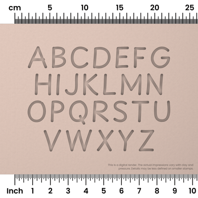 Playpen Sans | All Caps | Alphabet Stamp Sets - Ceramind® Tools