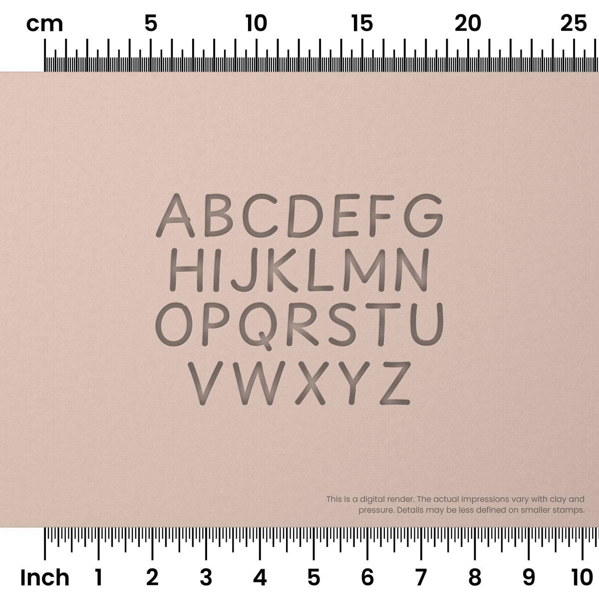 Playpen Sans | All Caps | Alphabet Stamp Sets - Ceramind® Tools