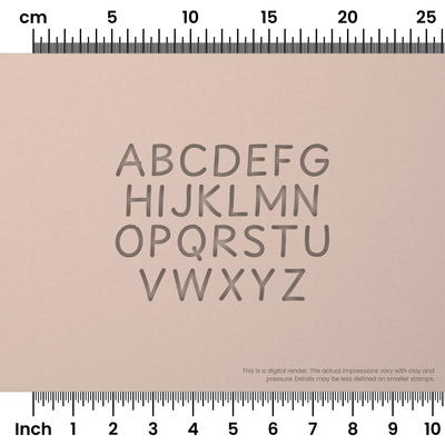 Playpen Sans | All Caps | Alphabet Stamp Sets - Ceramind® Tools