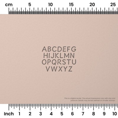 Playpen Sans | All Caps | Alphabet Stamp Sets - Ceramind® Tools