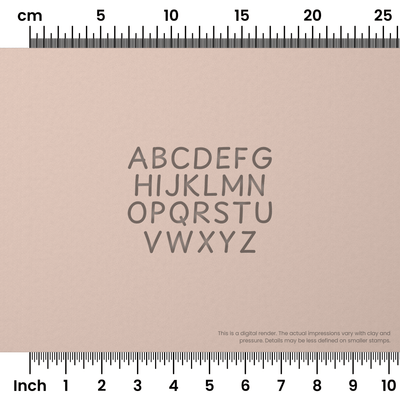 Playpen Sans | All Caps | Alphabet Stamp Sets - Ceramind® Tools