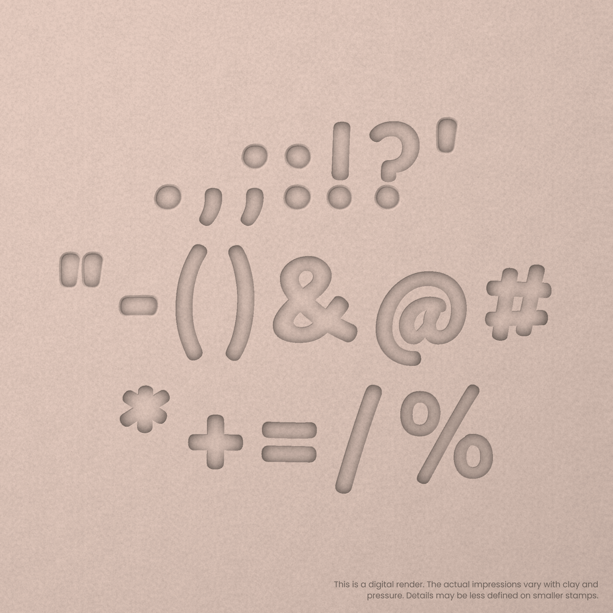 Playpen Sans | Font Rail Stamp Sets | Letters, Numbers, and Symbols - Ceramind® Tools