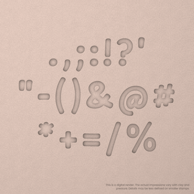 Playpen Sans | Font Rail Stamp Sets | Letters, Numbers, and Symbols - Ceramind® Tools