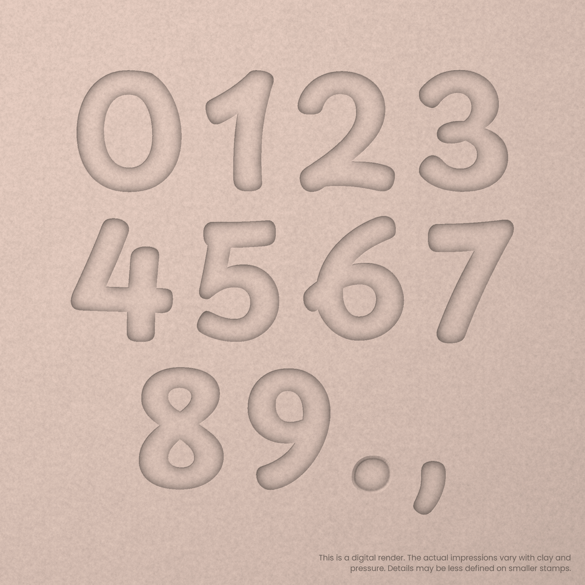 Playpen Sans | Font Rail Stamp Sets | Letters, Numbers, and Symbols - Ceramind® Tools