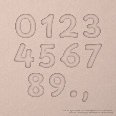 Playpen Sans | Font Rail Stamp Sets | Letters, Numbers, and Symbols - Ceramind® Tools